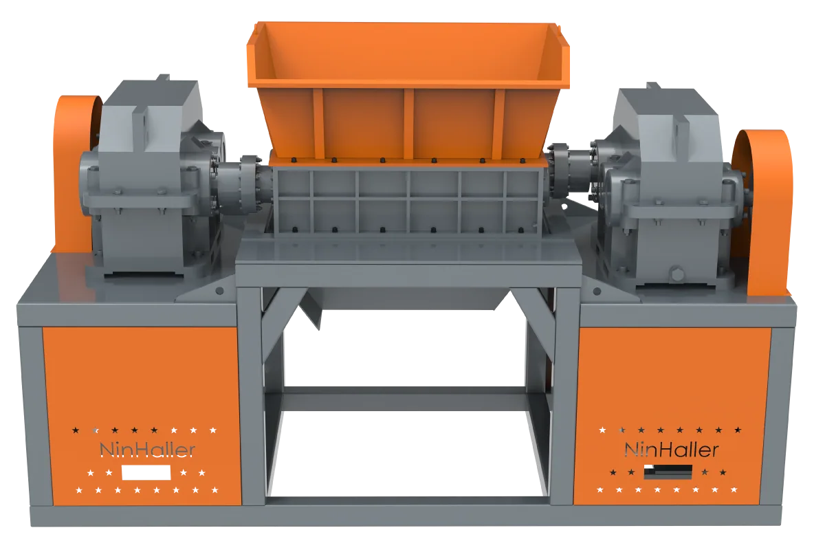 Heavy-duty double shaft metal shredder machine body