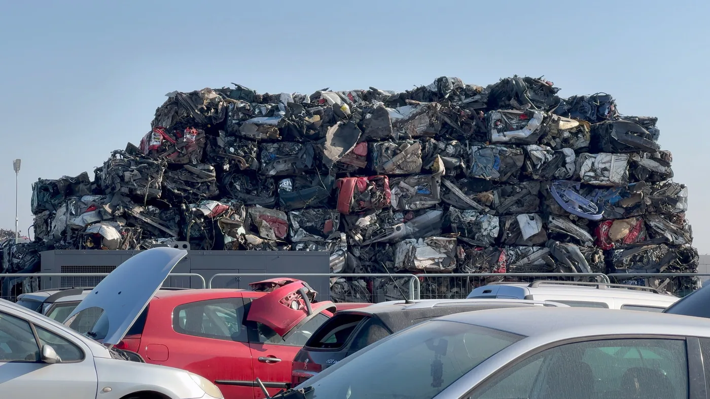 Vehicle and appliance scrap for heavy-duty metal shredder applications
