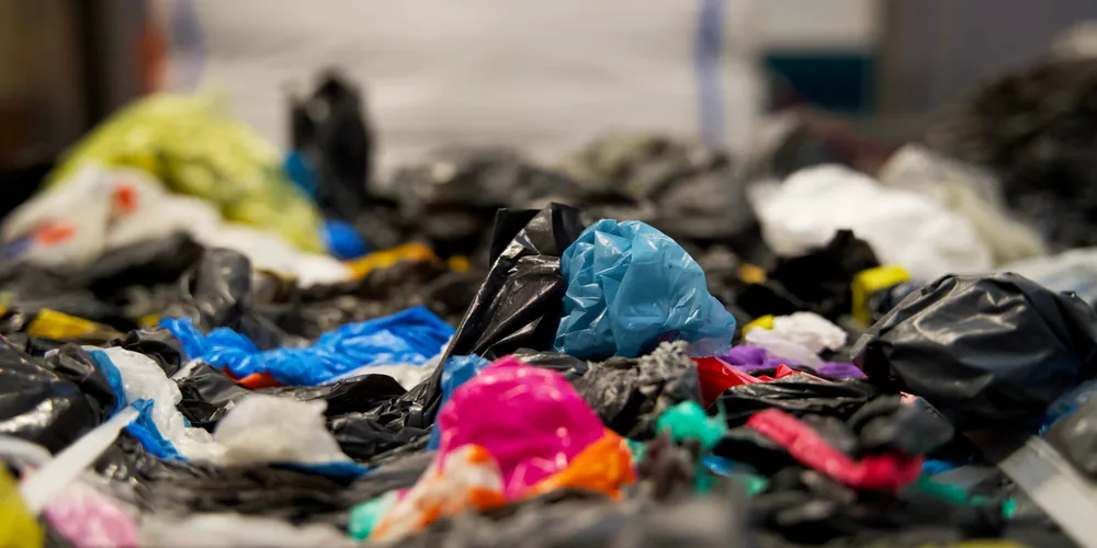 Mixed plastic production scrap for plastic recycling pre-processing