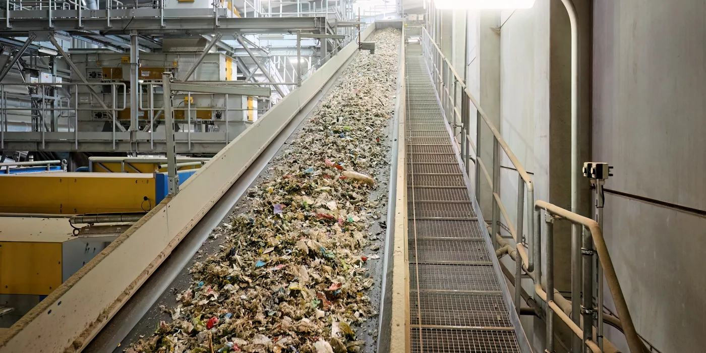 Solid waste prepared for RDF and energy recovery